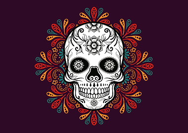 MEXICAN PURPLE SKULL