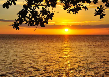 Sunset on the horizon