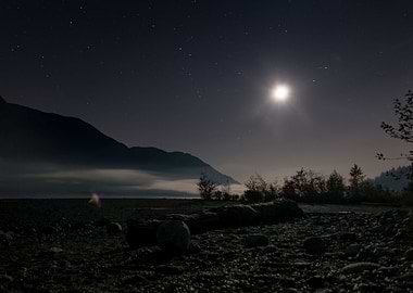 Misty Night on North Beach