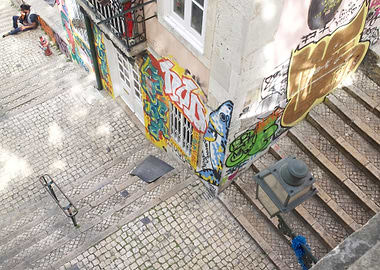 Lisbon Old town Steps