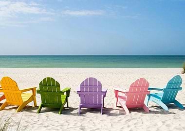 Chairs by the beach