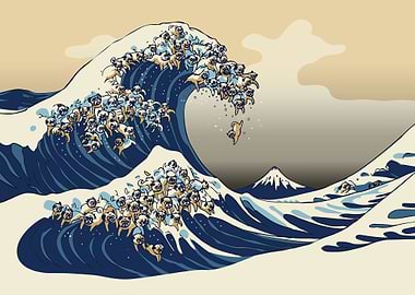 Wave Pugs Vanilla Sky