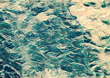 abstract water splashes