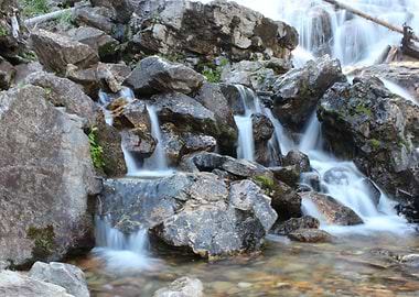 Skalkaho Falls Waterfall