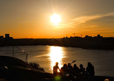 Sunset over Stockholm