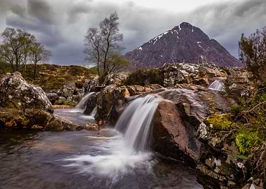 Etive Mor Waterfall