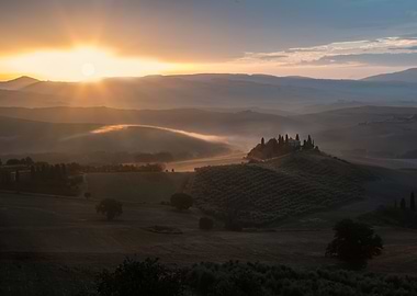 Sunrise over Toscany