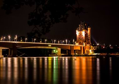 Nibelungenturm at Night