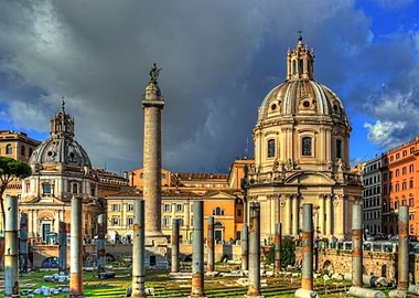 Two Churches and Columns