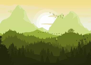 Green Mountain Landscape