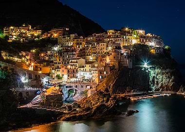 Cinque Terre at night