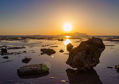 Sunrise over Red sea Tiran