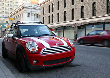 Red Mini Cooper