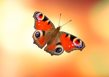 cute butterfly inachys io