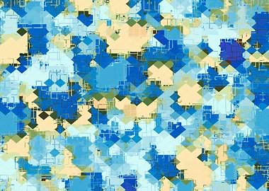 geometric square pixel