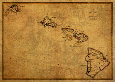 Map of Hawaii 1837