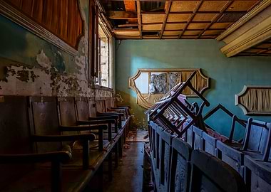 Abandoned cinema