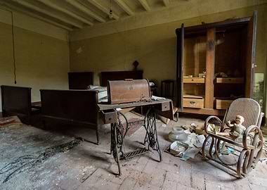 Vintage and abandoned room