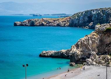 Houcima beach in summer