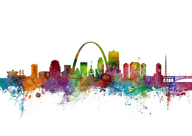St Louis Missouri Skyline