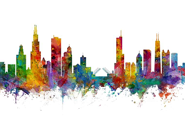 Chicago Illinois Skyline