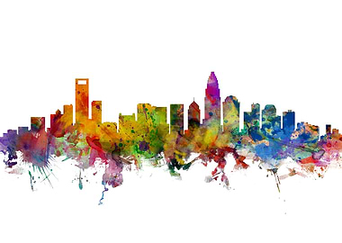 Charlotte NC Skyline