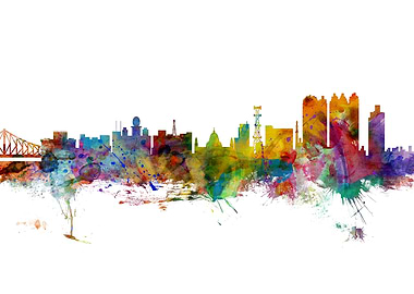Kolkata India Skyline
