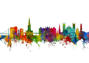 Exeter England Skyline