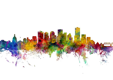 Edmonton Canada Skyline
