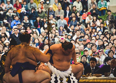 Japanese Sumo Ceremony