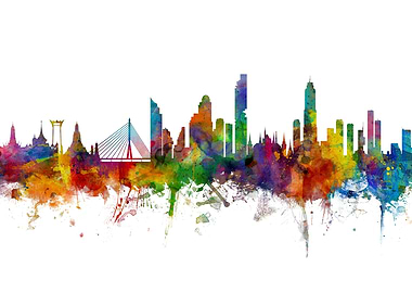 Bangkok Thailand Skyline