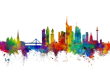 Frankfurt Germany Skyline