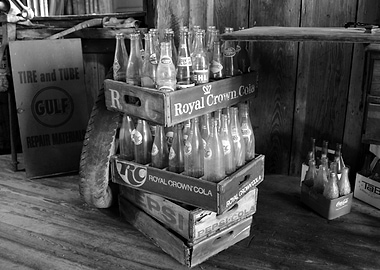Grandfathers soda bottles