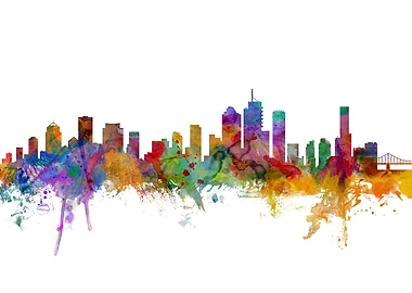 Brisbane Australia Skyline