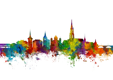 Bern Switzerland Skyline