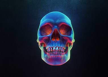 Neon Skull