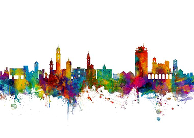 Lugano Switzerland Skyline