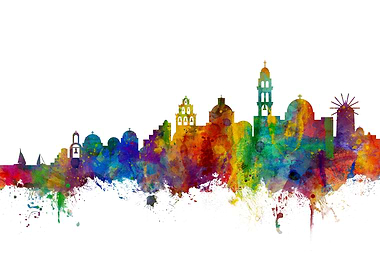 Santorini Greece Skyline