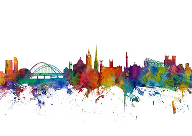 Newcastle England Skyline