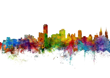 Adelaide Australia Skyline