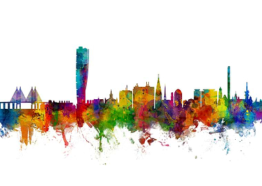 Malmo Sweden Skyline