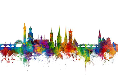 Shrewsbury England Skyline