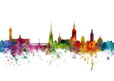 Stockholm Sweden Skyline