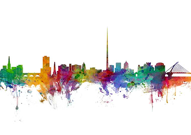 Dublin Ireland Skyline