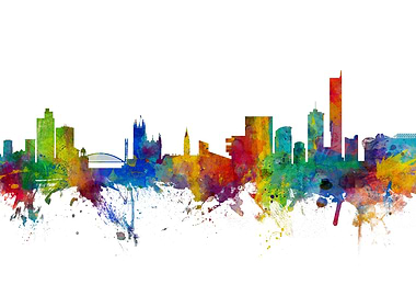 Manchester England Skyline