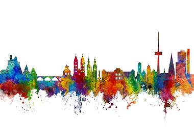 Koblenz Germany Skyline