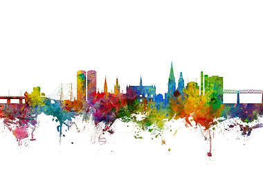 Dundee Scotland Skyline