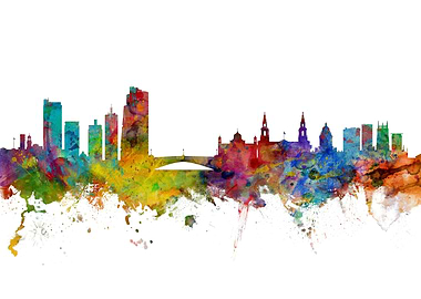 Leeds England Skyline