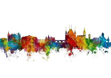 Thun Switzerland Skyline