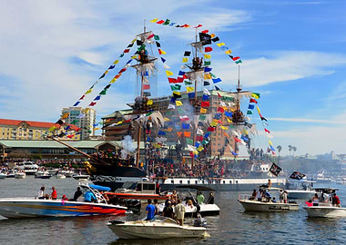 Jose Gaspar ship and crew